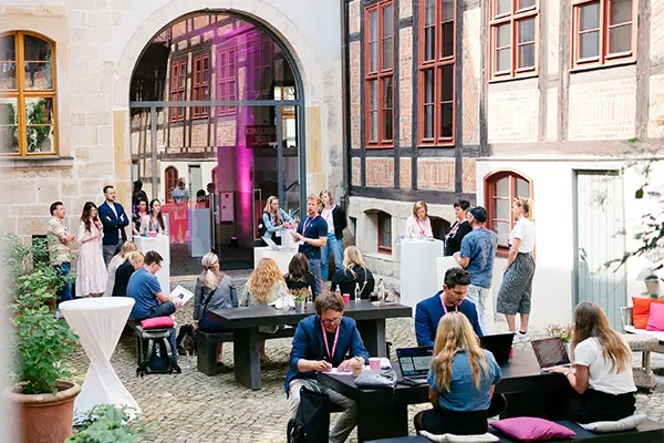 Innenhof für kreative Workshops